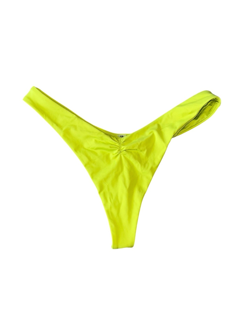 Victoria's Secret Neon Limelight Cinched High-Cut Thong Bikini Bottom